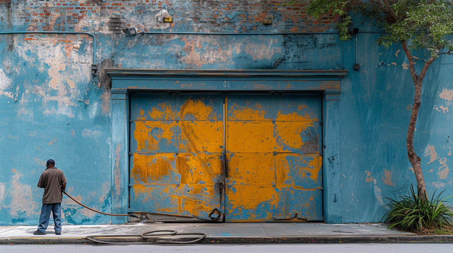 Before and after commercial pressure washing in Charleston SC